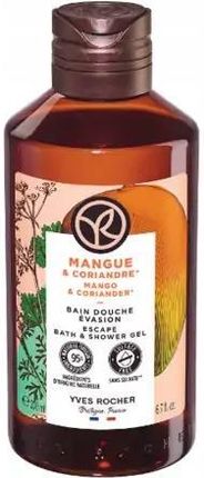 Yves Rocher Bain De Nature Mango & Coriander Odświeżający Żel Pod Prysznic 200 ml