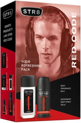 Sarantis Zestaw Str8 Red Code Dezodorant 85ml + Dezodorant W Sprayu 150ml