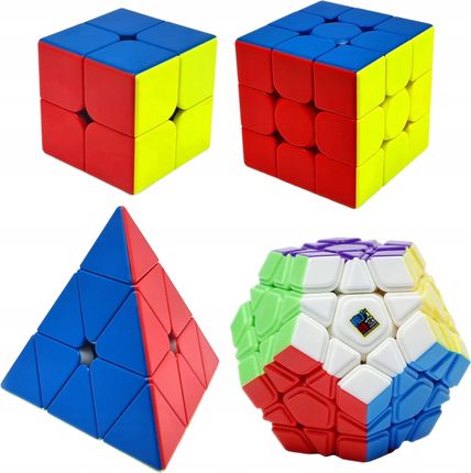 MoYu Zestaw Kostek 2x2 + 3x3 + Piramida + Megaminx 