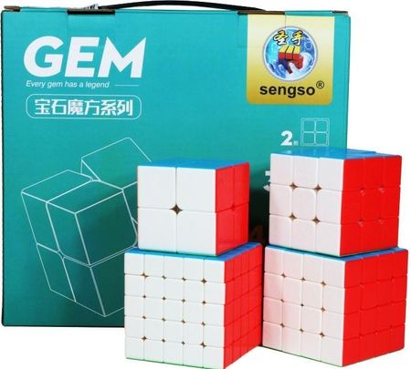 SengSo Zestaw Kostek Rubika 2x2x2 3x3x3 4x4x4 5x5x5