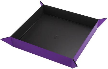 Gamegenic Magnetic Dice Tray - Square - Black/Purple