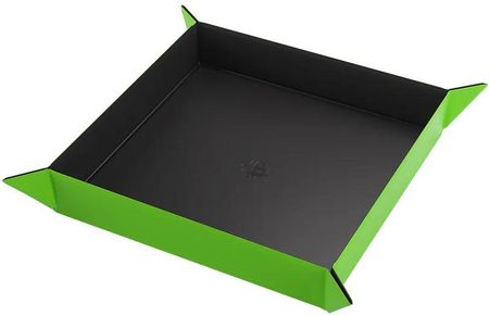 Gamegenic Magnetic Dice Tray - Square - Black/Green