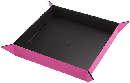 Gamegenic Magnetic Dice Tray - Square - Black/Pink