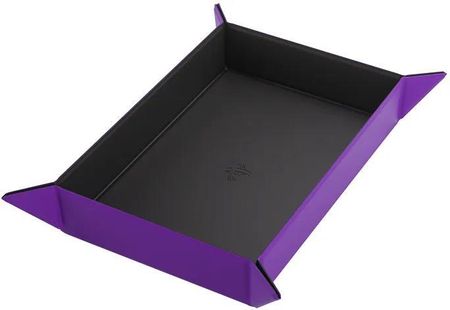 Gamegenic Magnetic Dice Tray - Rectangular - Black/Purple