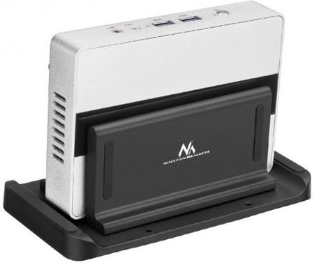 Uchwyt do terminala Thin-Client / mini PC Maclean, czarny, pasuje do uchwytów VESA, wolnostojący, MC-454 - zdjęcie 4