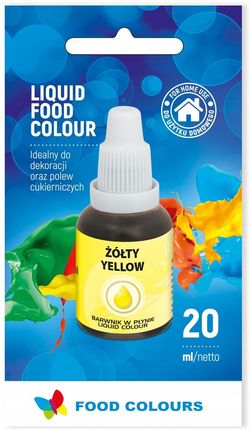 Food Colours Barwnik Spożywczy W Płynie Żółty 20ml