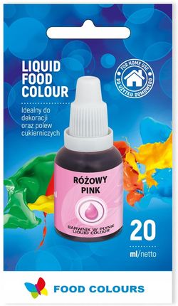 Food Colours Barwnik Jadalny W Płynie Różowy 20ml