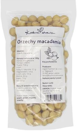 Kuchnia Zdrowia Orzechy Macadamia 500g