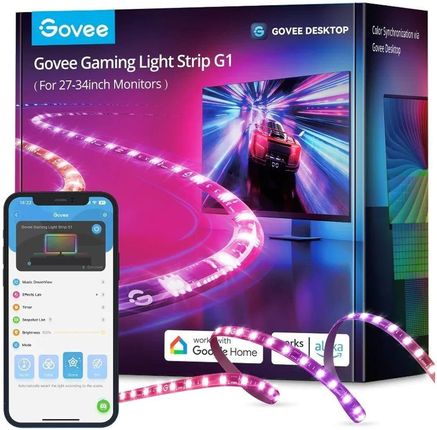 Govee Gaming Light Strip G1 Oświetlenie LED RGBIC 27-34 cali 2.4GHz Wi-Fi Bluetooth H6609