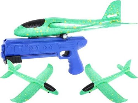 Pegaz Toys Wyrzutnia Samolotów Pistolet Na Samoloty Styropian Zielono/Żółty