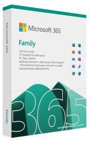 Microsoft 365 Family PL BOX 6 urządzeń/1 rok (6GQ01940)