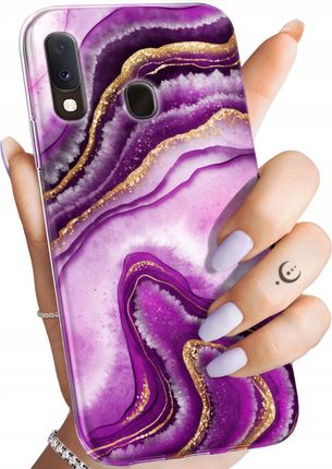 Hello Case Etui Do Samsung Galaxy A20E Różowy Marmur