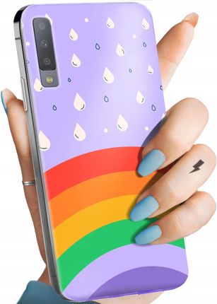 Hello Case Etui Do Samsung Galaxy A7 2018 Tęcza Rainbow