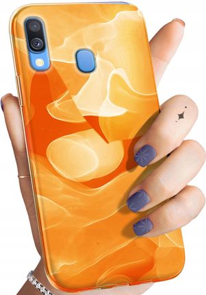 Hello Case Etui Do Samsung Galaxy A40 Pomarańczowe Case