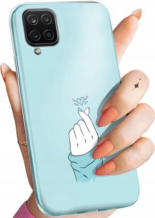 Hello Case Etui Do Samsung Galaxy A12 Niebieskie Guma
