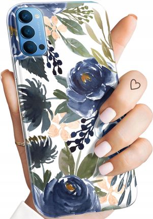 Hello Case Etui Do Oppo Reno 4 Kwiaty Obudowa Pokrowiec