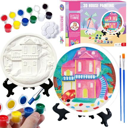 Import Pronice Zestaw Kreatywny Artystyczny Dom Do Malowania Farbki Gips Mały Artysta 3D