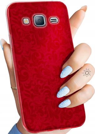 Hello Case Etui Do Samsung Galaxy J3 2016 Czerwone Guma