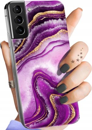 Hello Case Etui Do Samsung Galaxy S21 Ultra 5G Różowy Marmur