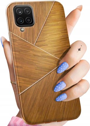 Hello Case Etui Do Samsung Galaxy A12 Brązowe Drewniane