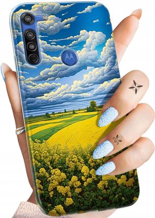 Hello Case Etui Do Motorola Moto G8 Chmury Niebo Błękit