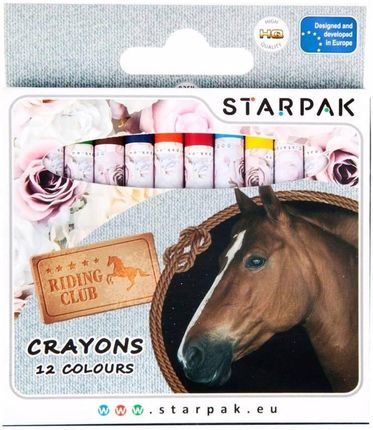 Starpak Kredki Woskowe 12 Kolorów Horses 274530