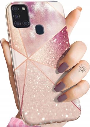 Hello Case Etui Do Samsung A21S Różowe Złoto Obudowa