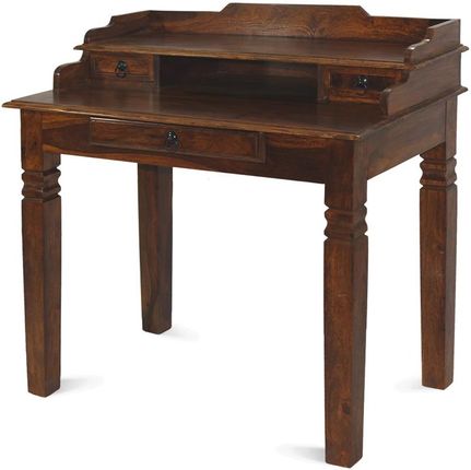 Drewniane kolonialne indyjskie małe biurko z palisandru kolor  akacja 90339