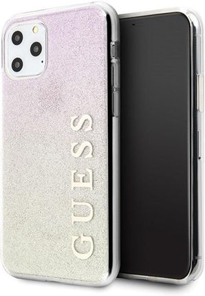 Guess Glitter Gradient Etui Iphone 11 Pro Gold Pink
