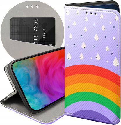 Etui Do Samsung Galaxy A22 5G Tęcza Rainbow