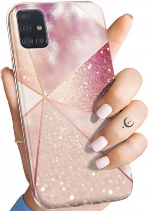 Hello Case Etui Do Samsung Galaxy A51 Różowe Złoto