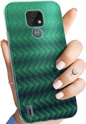 Hello Case Etui Do Motorola Moto E7 Zielone Green