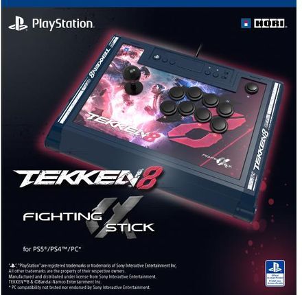 Joystick Hori Fighting Stick Tekken 8 Edition do PS5/PS4