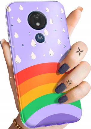 Hello Case Etui Do Motorola Moto G7 Power Tęcza Rainbow