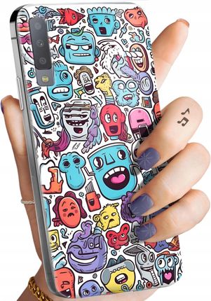 Hello Case Etui Do Samsung Galaxy A7 2018 Doodle Case