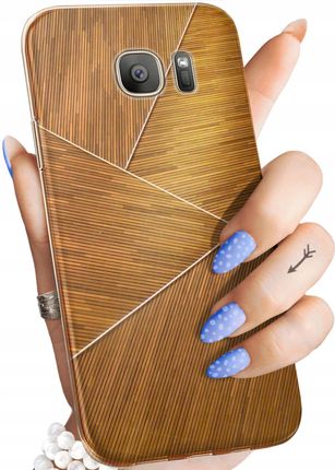 Hello Case Etui Do Samsung Galaxy S7 Brązowe Drewniane