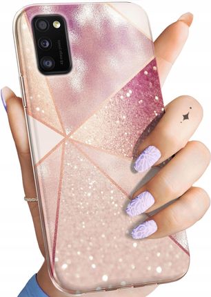 Hello Case Etui Do Samsung Galaxy A41 Różowe Złoto