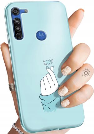 Hello Case Etui Do Motorola Moto G8 Niebieskie Obudowa