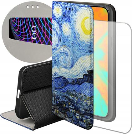 Etui Do Samsung Galaxy A8 2018 Van Gogh Szkło 9H