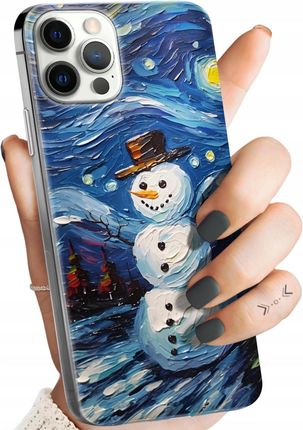 Etui Do Iphone 12 Pro Max Bałwan Zima Śnieg