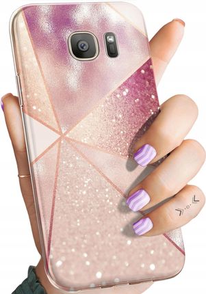 Hello Case Etui Do Samsung Galaxy S7 Różowe Złoto Róż