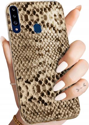 Hello Case Etui Do Samsung Galaxy A20S Wąż Skóra Węża