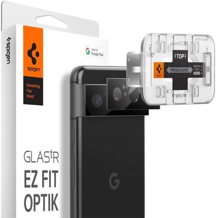 Spigen Osłona Aparatu Optik Tr ”Ez Fit” Camera Protector 2 Pack Google Pixel 8 Black