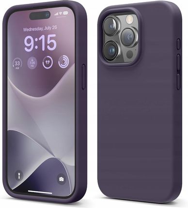Elago Silikonowe Etui Premium Do Iphone'A 15 Pro W Kolorze Głębokiego Fioletu