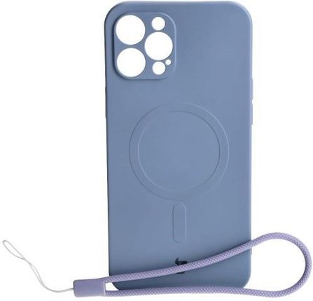 Bizon Etui Case Silicone Magsafe Do Apple Iphone 12 Pro Max Szare