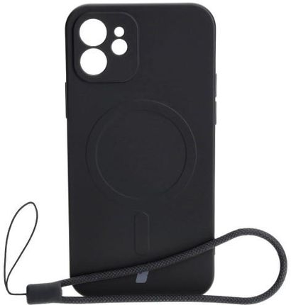 Bizon Etui Case Silicone Magsafe Do Apple Iphone 12 Czarne