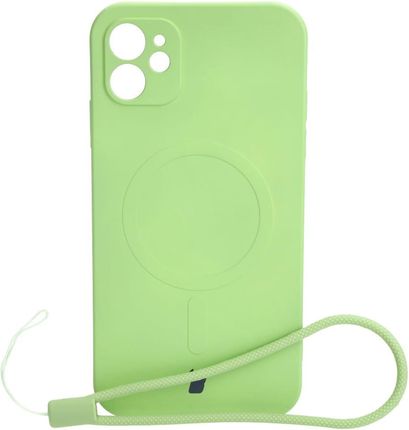 Bizon Etui Case Silicone Magsafe Do Apple Iphone 11 Jasnozielone