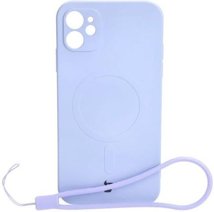Bizon Etui Case Silicone Magsafe Do Apple Iphone 11 Jasnofioletowe