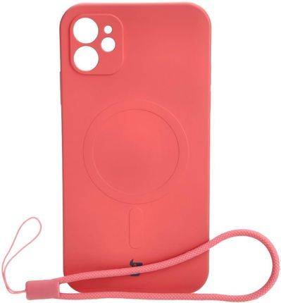 Bizon Etui Case Silicone Magsafe Do Apple Iphone 11 Brudny Róż