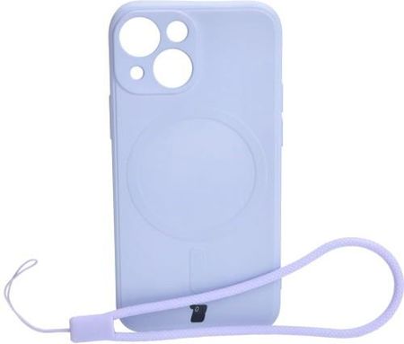 Bizon Etui Case Silicone Magsafe Sq Do Apple Iphone 13 Mini Jasnofioletowe